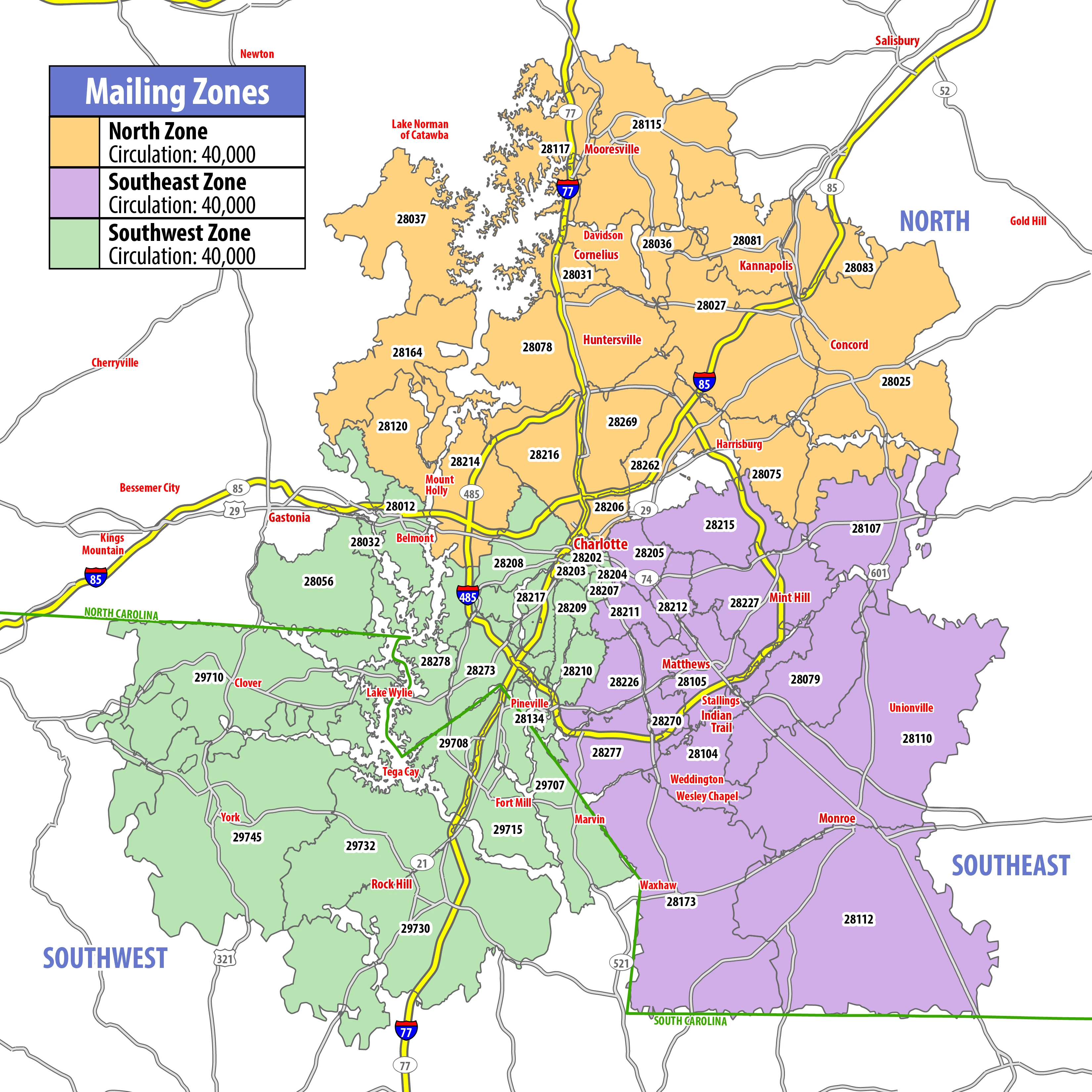 Map of RSVP Charlotte